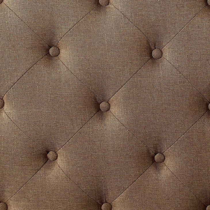 Carly Brown Full Upholstered Platform Bed