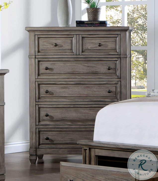 Durango Warm Gray Storage Panel Bedroom Set from Furniture of America
