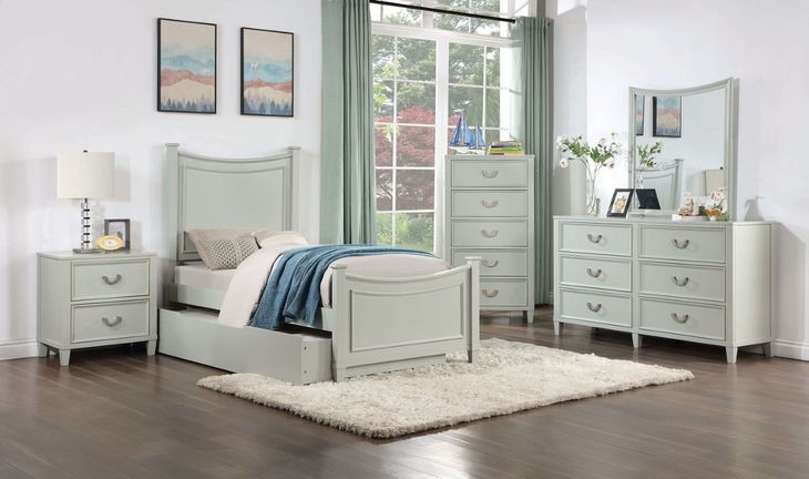 Lycorida Gray Full Bed with Trundle