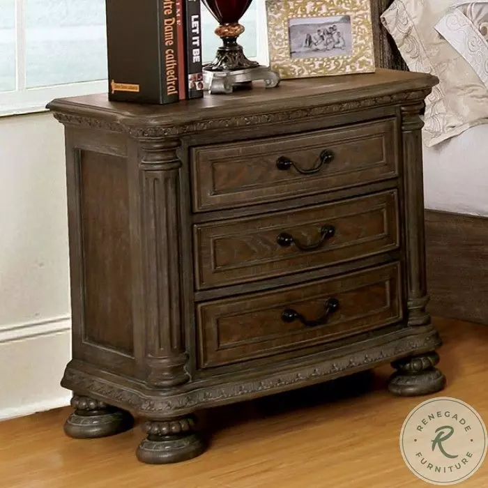 Persephone Rustic Natural Tone Nightstand