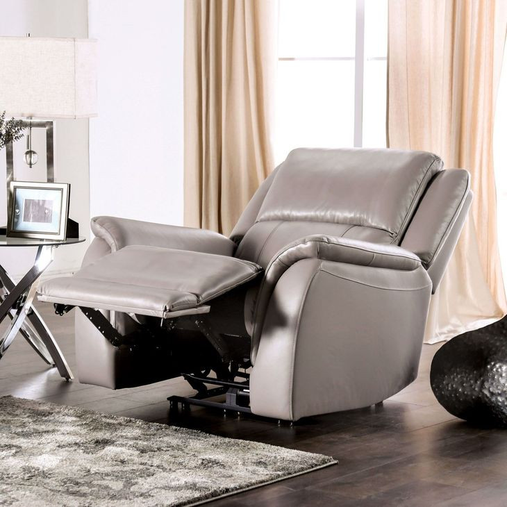 Gorgius Light Gray 39" Power Recliner