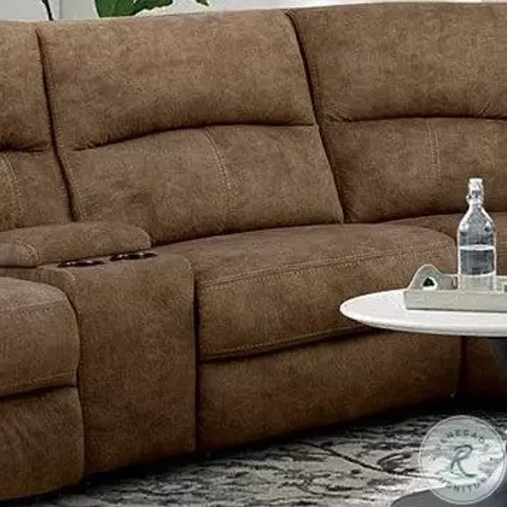 Apostolos Brown Power Reclining Sectional