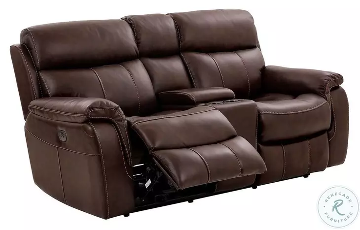 Antenor Brown Power Reclining Loveseat