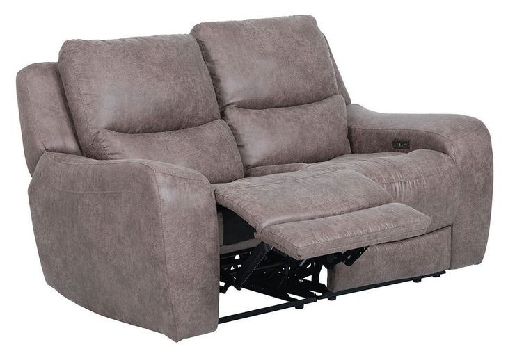 Demetrius Brown Power Reclining Loveseat with USB Charging