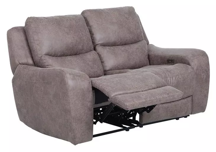 Demetrius Brown Power Reclining 66" Loveseat with USB Charging