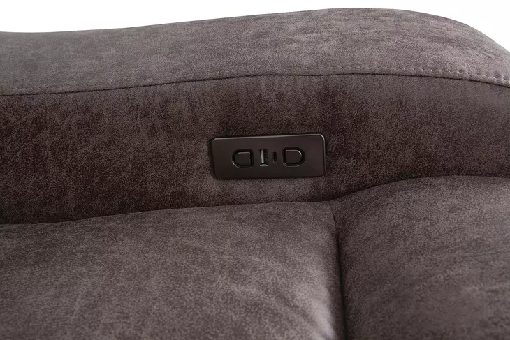 Demetrius Brown Power Reclining 66" Loveseat with USB Charging
