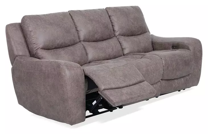 Demetrius Brown 90" Power Reclining Sofa with USB Charging