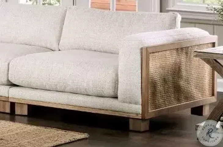 Arendal Beige And Natural Sectional