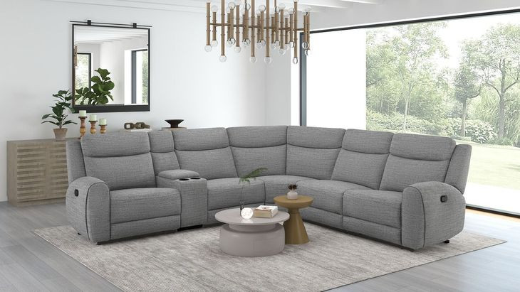 Antonius Gray 130" Motion Sectional