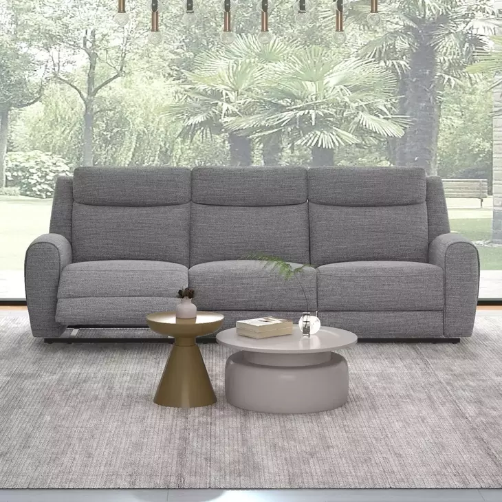 Antonius Gray 87" Manual Reclining Sofa