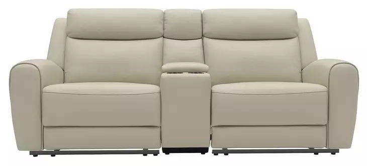 Jacobus Beige 78" Manual Reclining Loveseat with Console