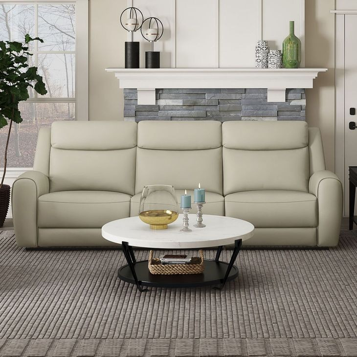 Jacobus Beige Manual Reclining Living Room Set
