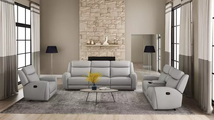Jacobus Light Gray 41" Manual Recliner