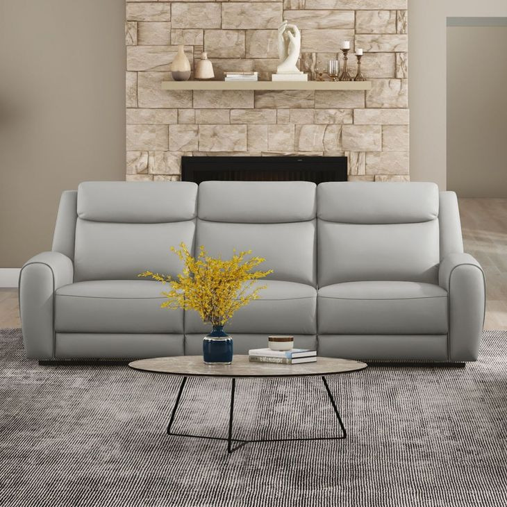 Jacobus Light Gray Manual Reclining Living Room Set