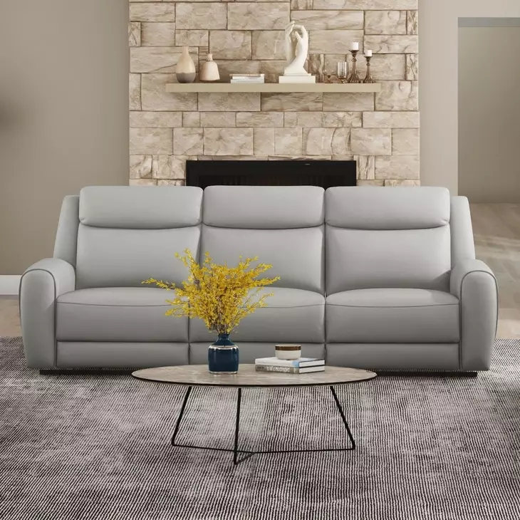 Jacobus Light Gray Manual Reclining Living Room Set
