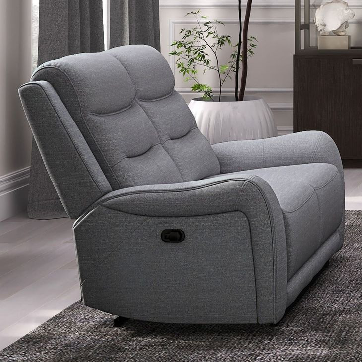Matthias Gray 78" Manual Reclining Loveseat