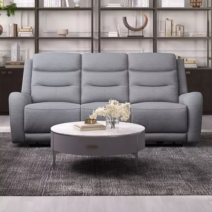 Matthias Gray 87" Manual Reclining Sofa