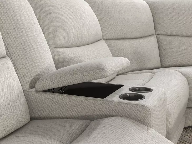 Giraldus Beige 128" Motion Sectional