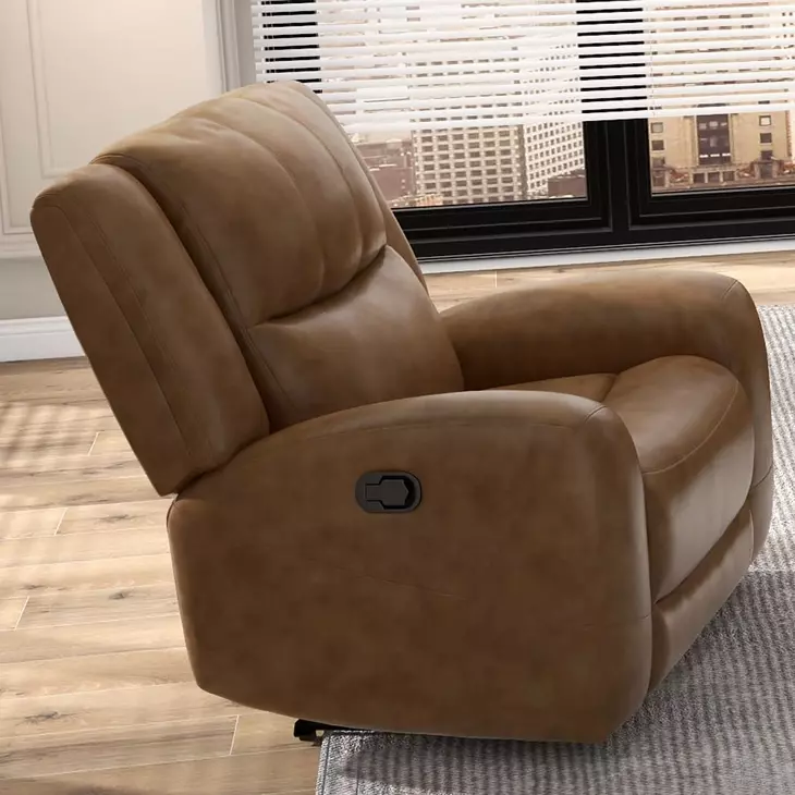 Leolinus Brown 43" Manual Recliner