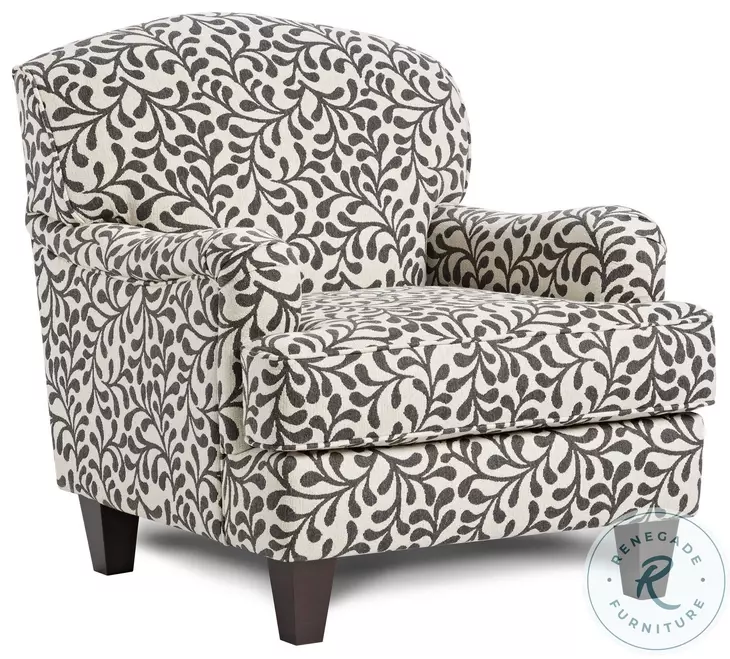 Basic Dutch Charcoal Recessed Accent Chair