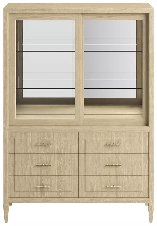 Eave Sundrenched 6 Drawer Oak China Cabinet