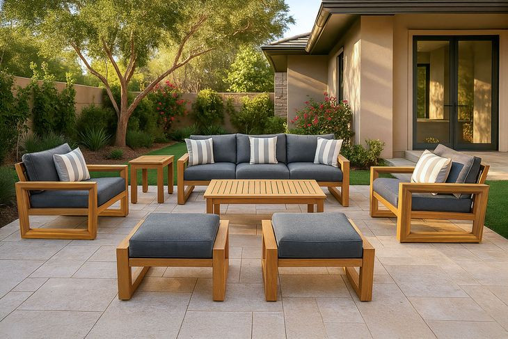 Bristol Bay Gray Outdoor Club Chair
