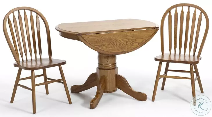 Classic Oak Chestnut Arrow Back Side Chair