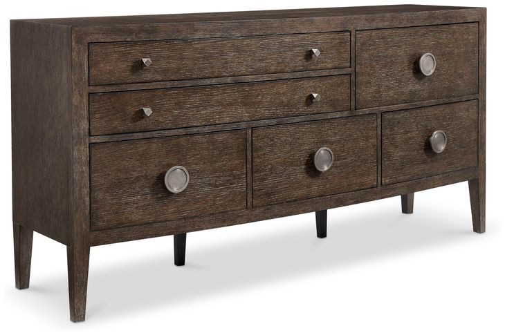raymundo Linea Cerused Charcoal Dresser from Bernhardt Furniture | Coleman
