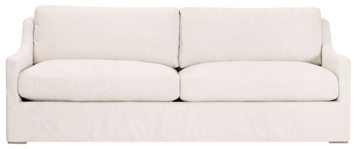 Colin Cream Performance Fabric 94" Outdoor Slipcover Sofa