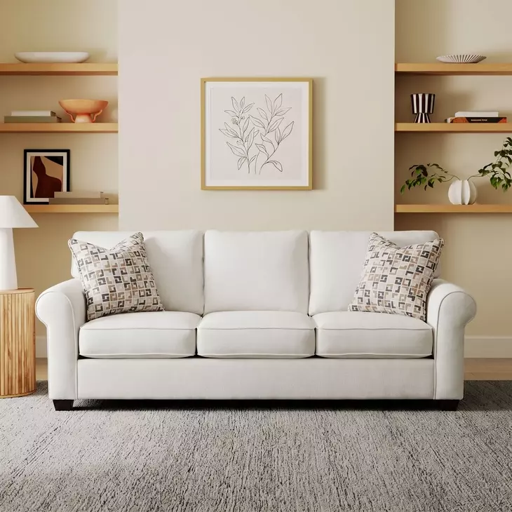 Collins Glacier Performance Fabric 86" Queen Sleeper Sofa
