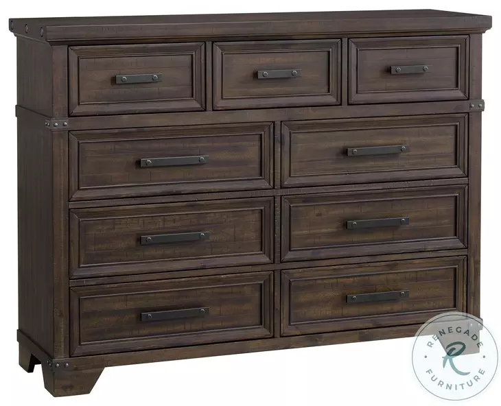 Canyon Ridge Charcoal 9 Drawer Dresser