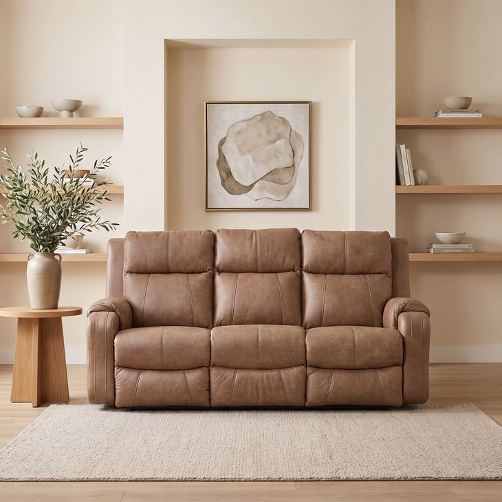 Contour Cocoa 83" Zero Gravity Power Reclining Sofa with Power Headrest and USB Charging