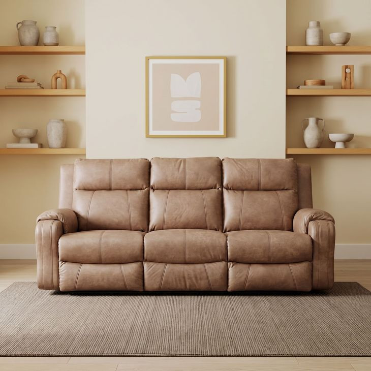 Contour Cocoa 83" Zero Gravity Power Reclining Sofa with Power Headrest and USB Charging