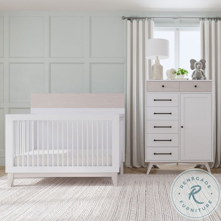 Rowan Ash Linen Convertible Standard Crib