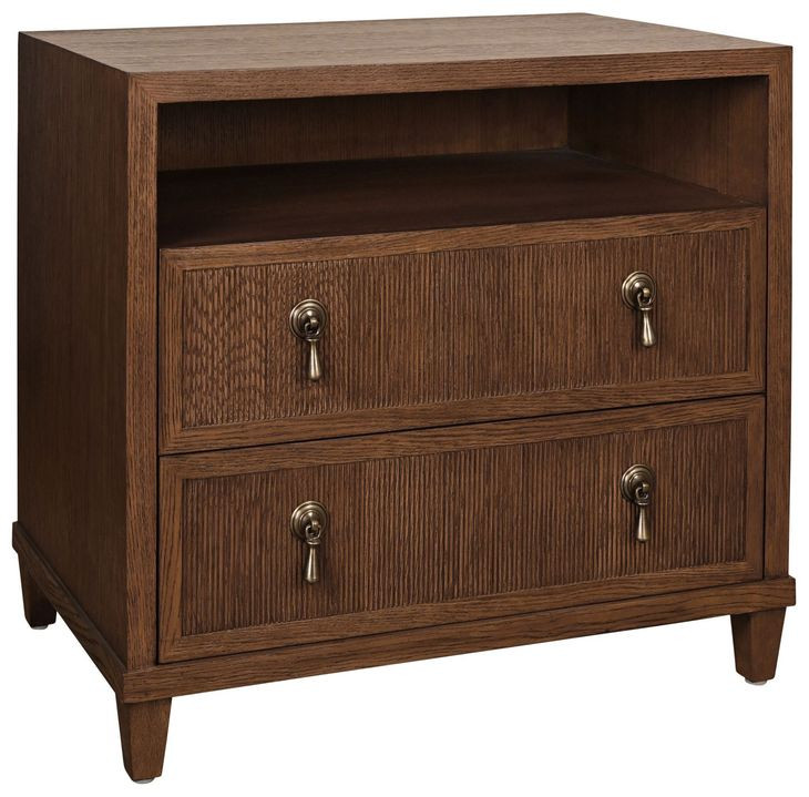 Corine Provincial Brown Oak Rectangular Side Table