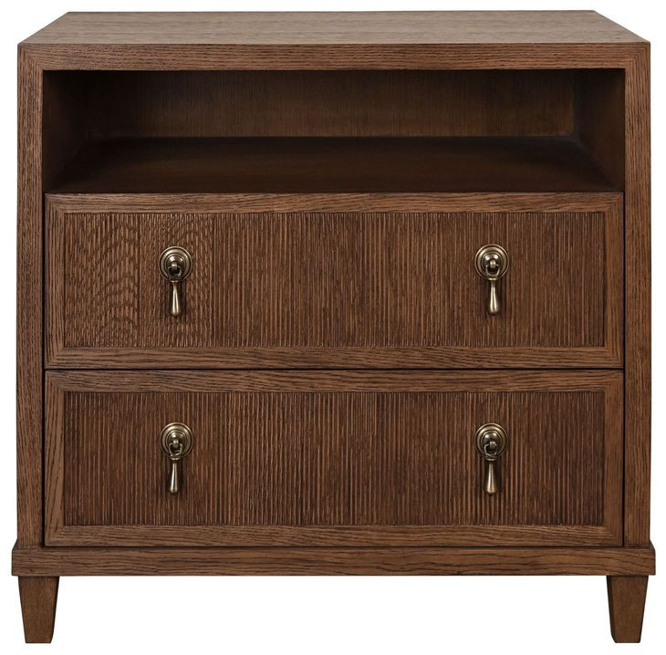 Corine Provincial Brown Oak Rectangular Side Table