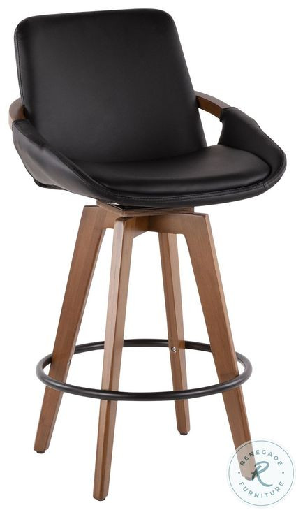 Cosmo Black Counter Stool