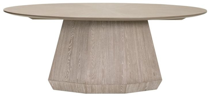Coulter Natural Gray Ash 78" Oval Dining Table