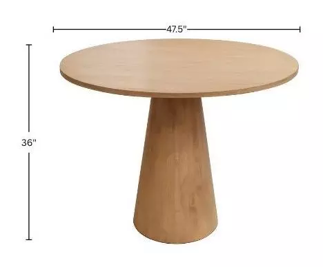 Cove Natural 48" Round Counter Height Dining Table