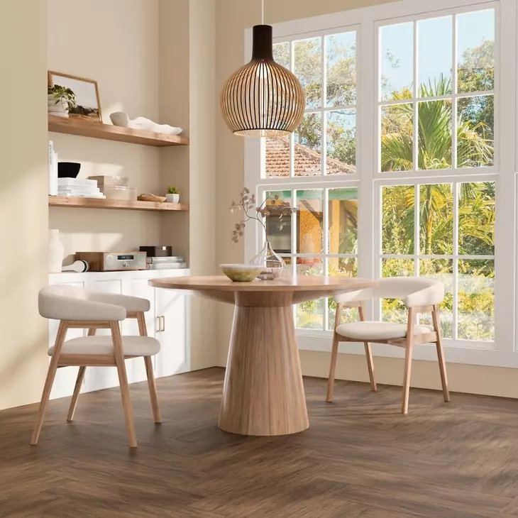 Cove Natural Round Dining Table Dining Room Set