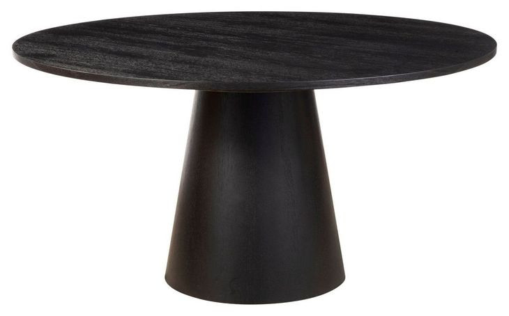 Cove Vintage Black Round Dining Room Set