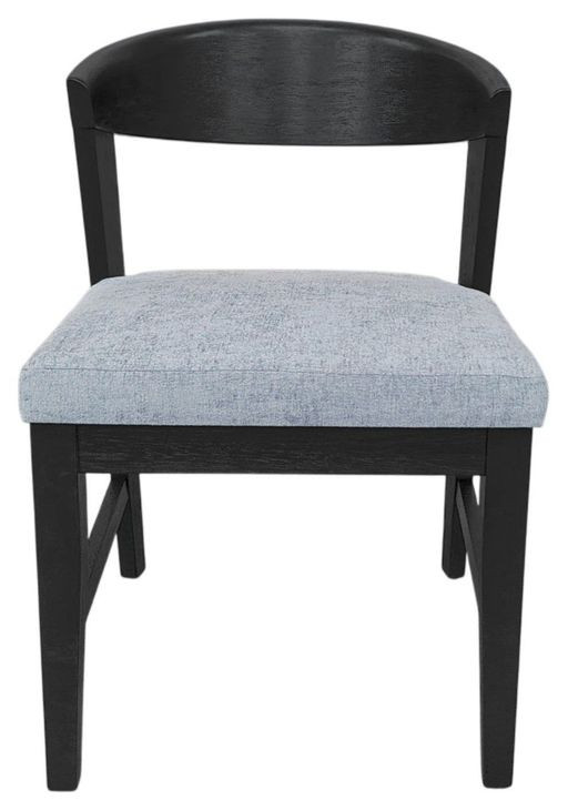 Cove Gray Upholstered Wood Back Side Chair Set of 2