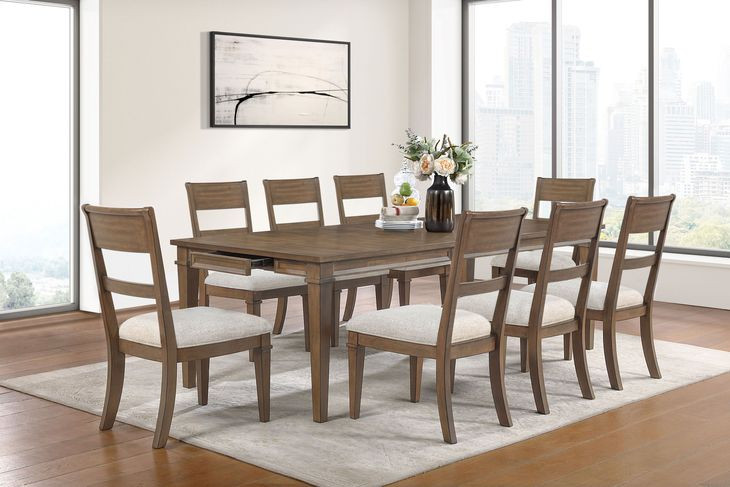 Mariana Gray Upholstered Wood Back Side Chair Set of 2