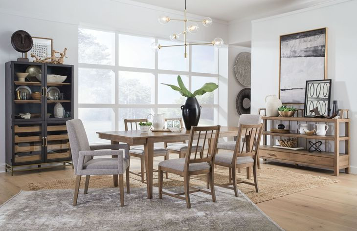 Fernholt White Upholstered Arm Chair Set of 2