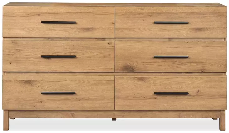 Brookstone Rustic Caramel 6 Drawer Dresser