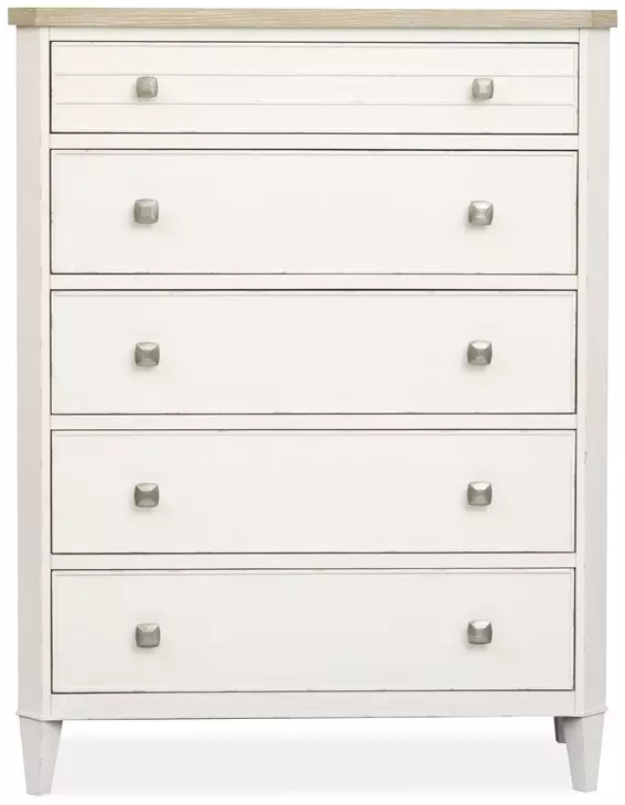 Whisperbay Sea Pearl and Driftwood 5 Drawer Chest