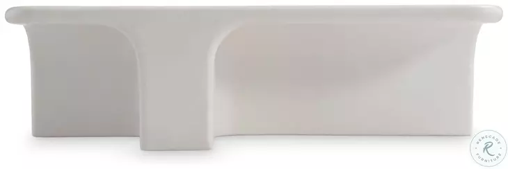 Lennox Chalky White Rectangular Outdoor Cocktail Table