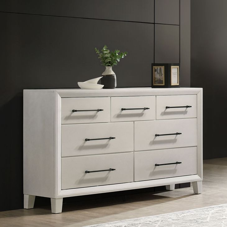 Ballard White 7 Drawer Dresser