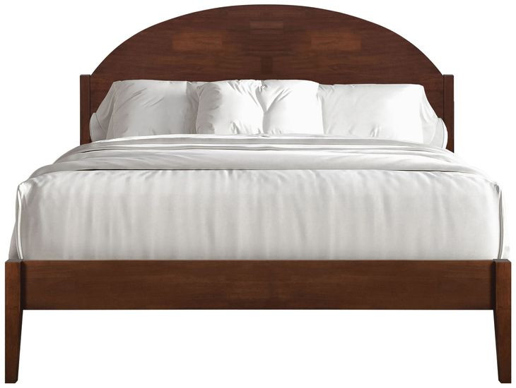 Rowland Walnut Queen Platform Bed