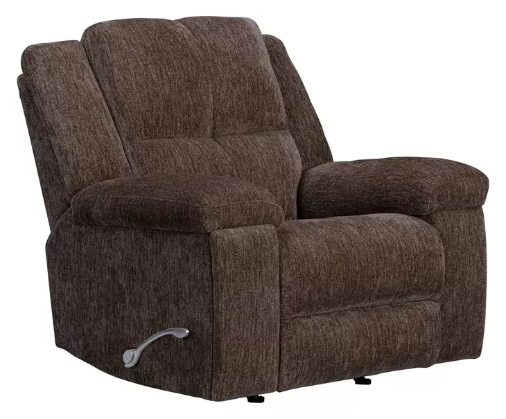 Bronco Plush Umber Rocker Recliner
